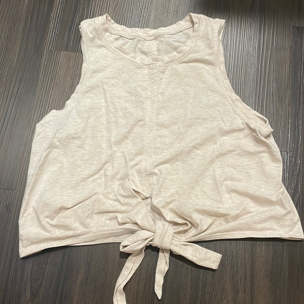 lululemon cropped wrap around tank